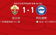 mk娱乐-埃尔切1-1阿拉维斯，托尼-马丁内斯首开记录，阿尔瓦罗-罗德里格斯救主